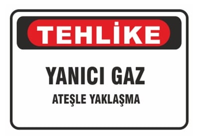 Yanıcı Gaz Ateşle Yaklaşma