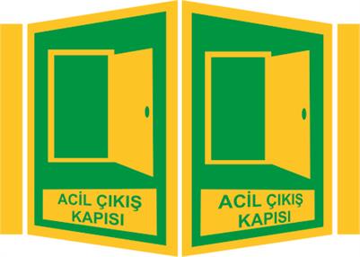 Acil Çıkış Kapısı Panoromik Levha