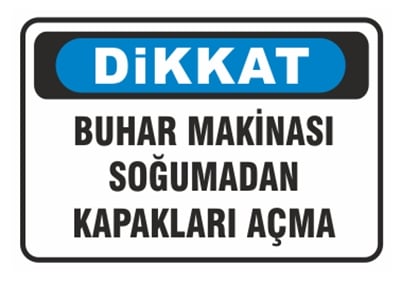Dikkat Buhar Makinası Soğumadan Kapakları Açma