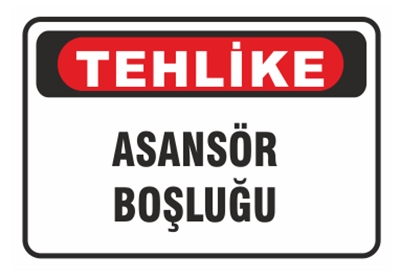 Tehlike Asansör Boşluğu