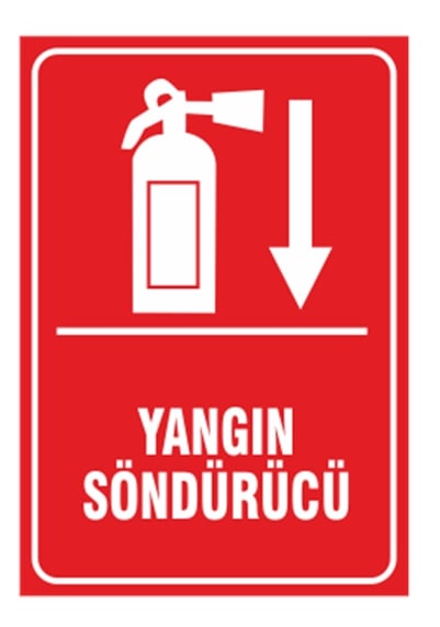 Yangın Söndürücü Aşağı Ok