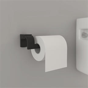 Tema Premium Mat Siyah Tuvalet Kağıtlığı