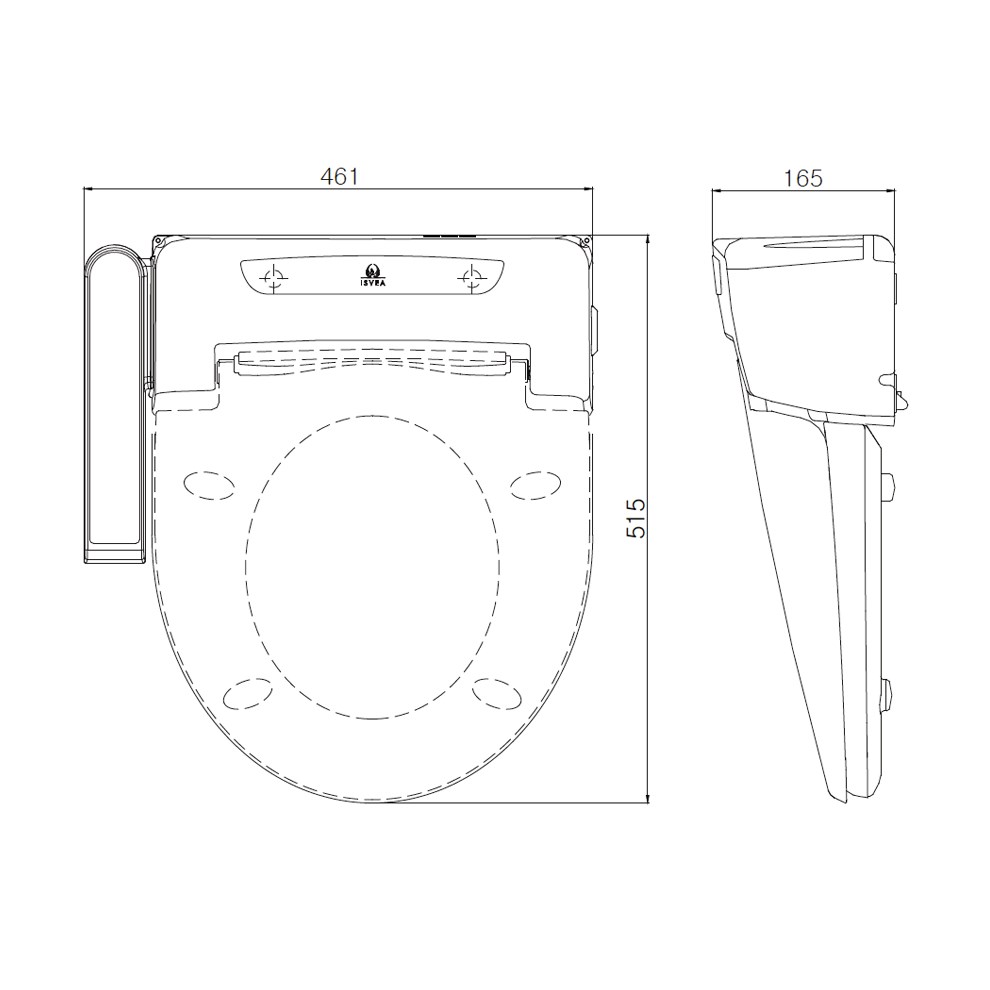 Isvea SmartPlus Klozet Kapağı Banyotrendy