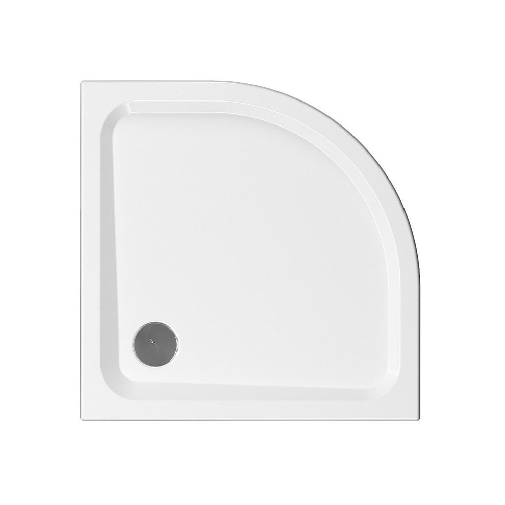 VitrA Optimum Neo 80x80 cm Beyaz Oval Flat Duş Teknesi - Banyotrendy