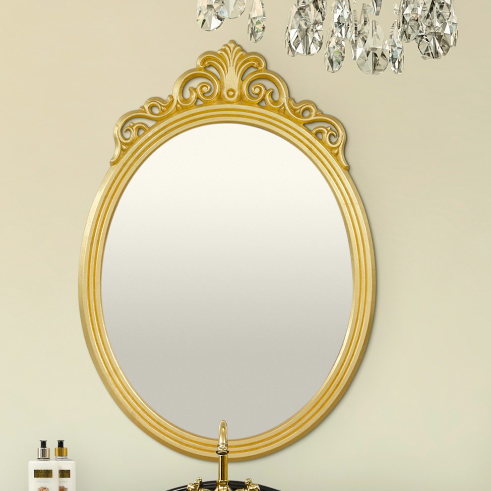 Orka Prestige 76 cm Altın Varak Ayna - Banyotrendy