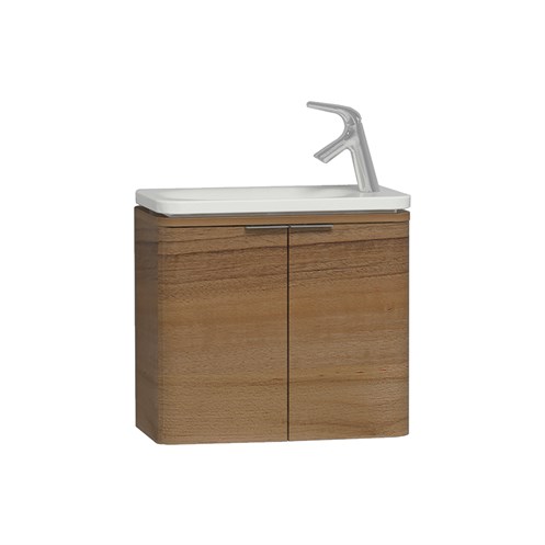 VitrA Nest Trendy 60 Cm Hareli Doğal Ahşap Lavabo Alt Dolabı - Banyotrendy