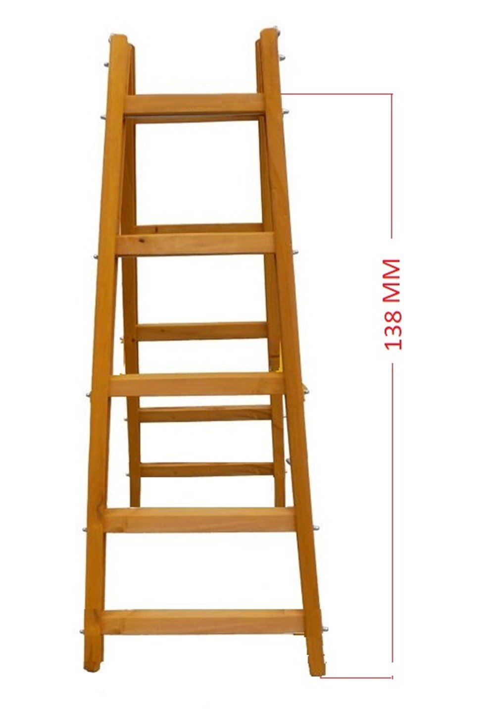 AHŞAP MERDİVEN DESTEKLİ 5 BASAMAKLI