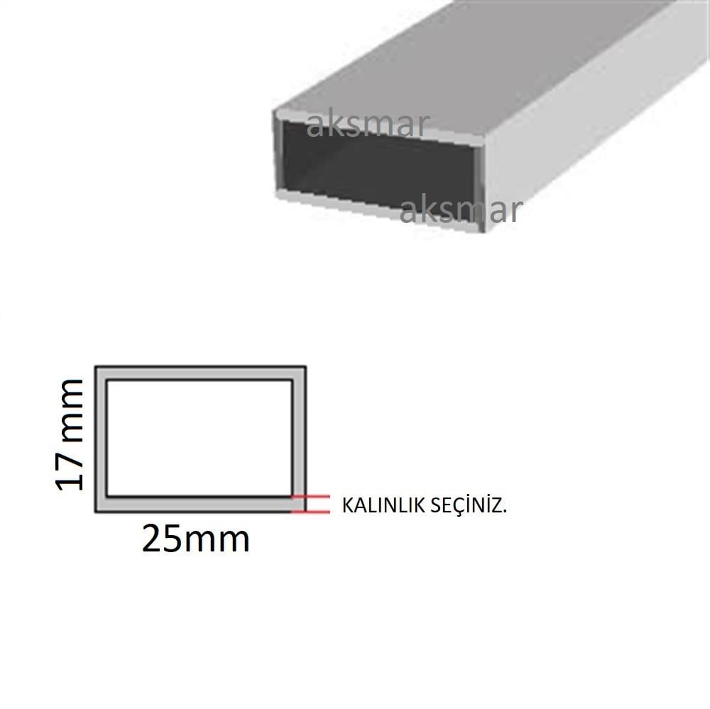 Aluminyum Kutu Profil 25x17