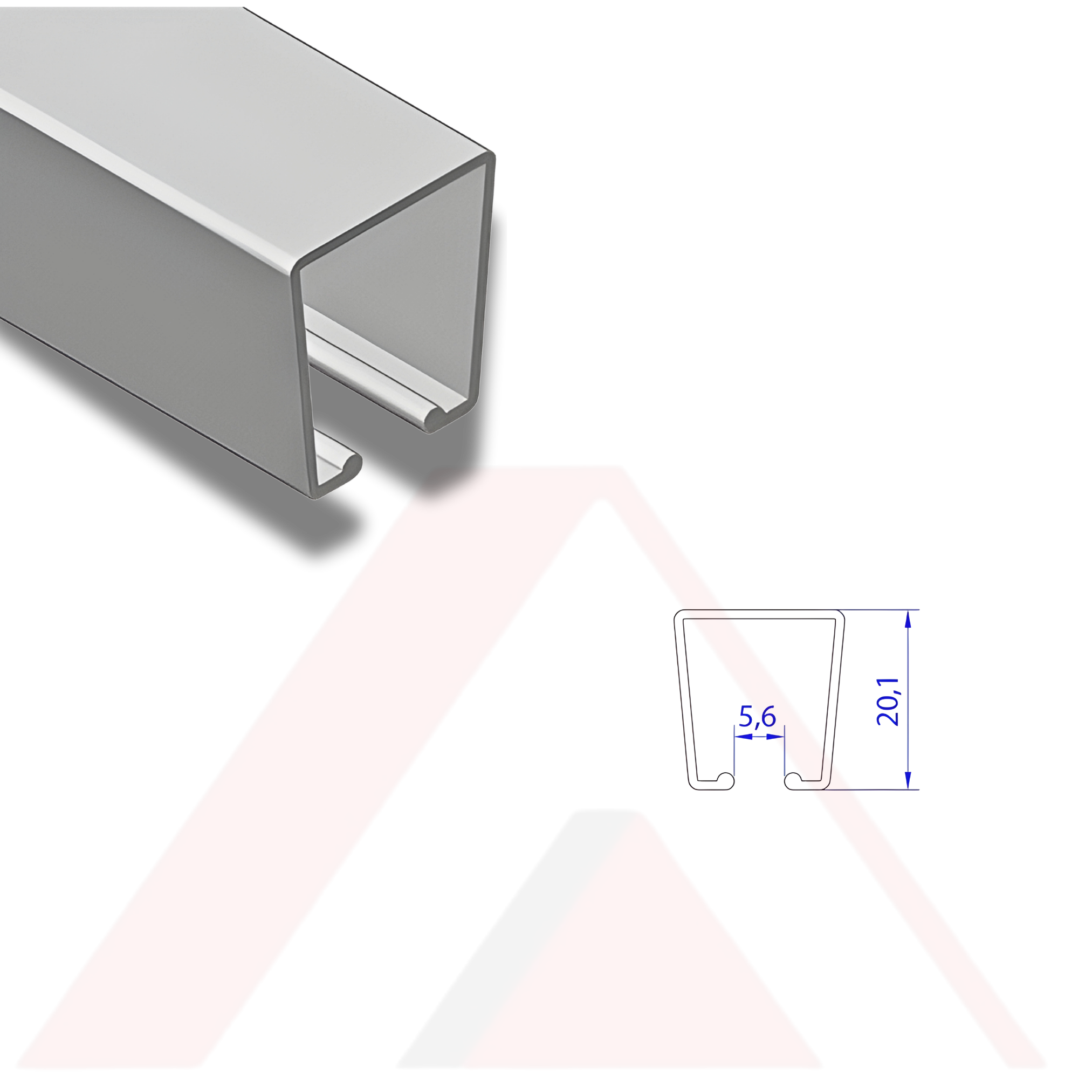 ALUMİNYUM PERDE RAYI TEKLİ RUSTİK
