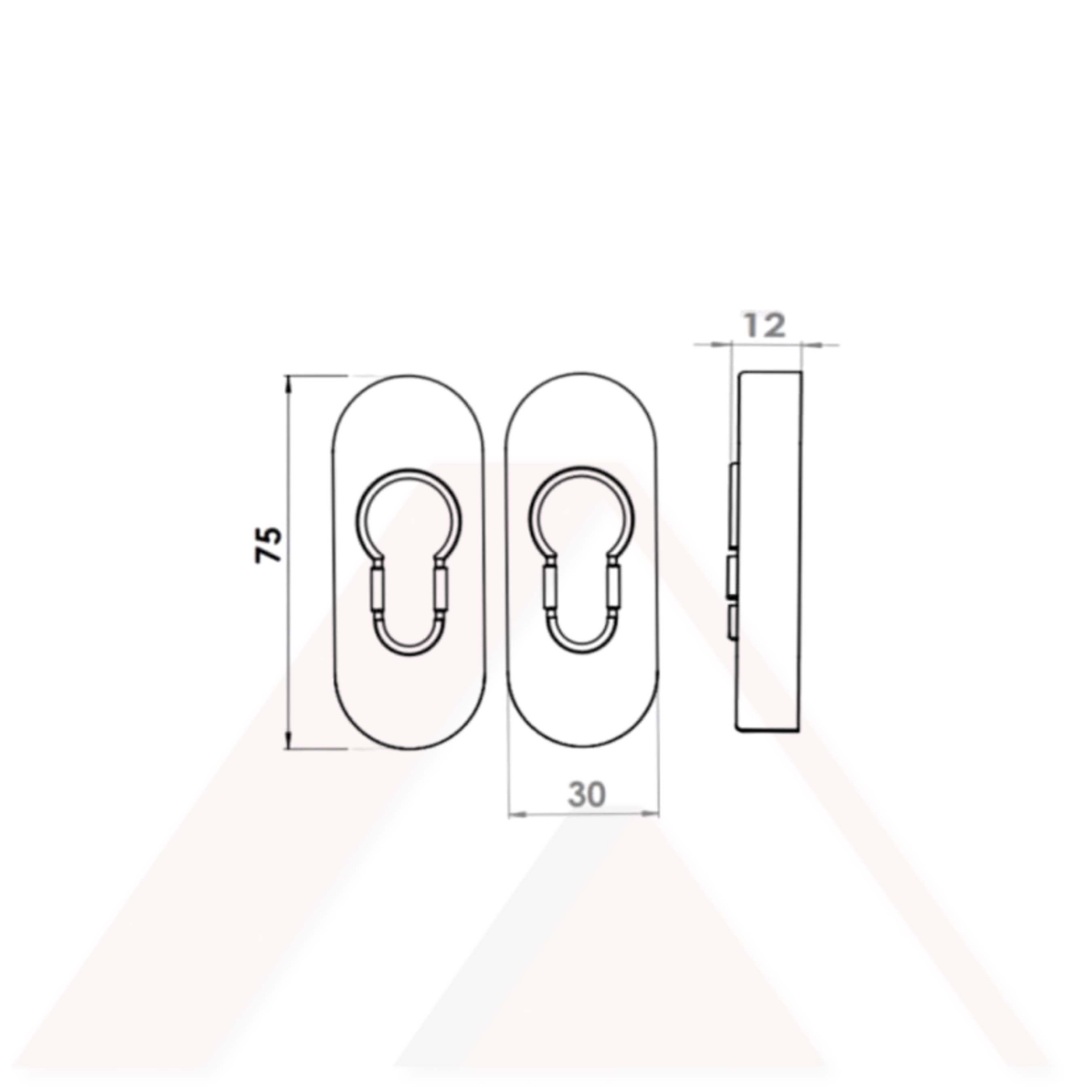 BAREL ROZETİ STANDART DÜZ İÇ-DIŞ