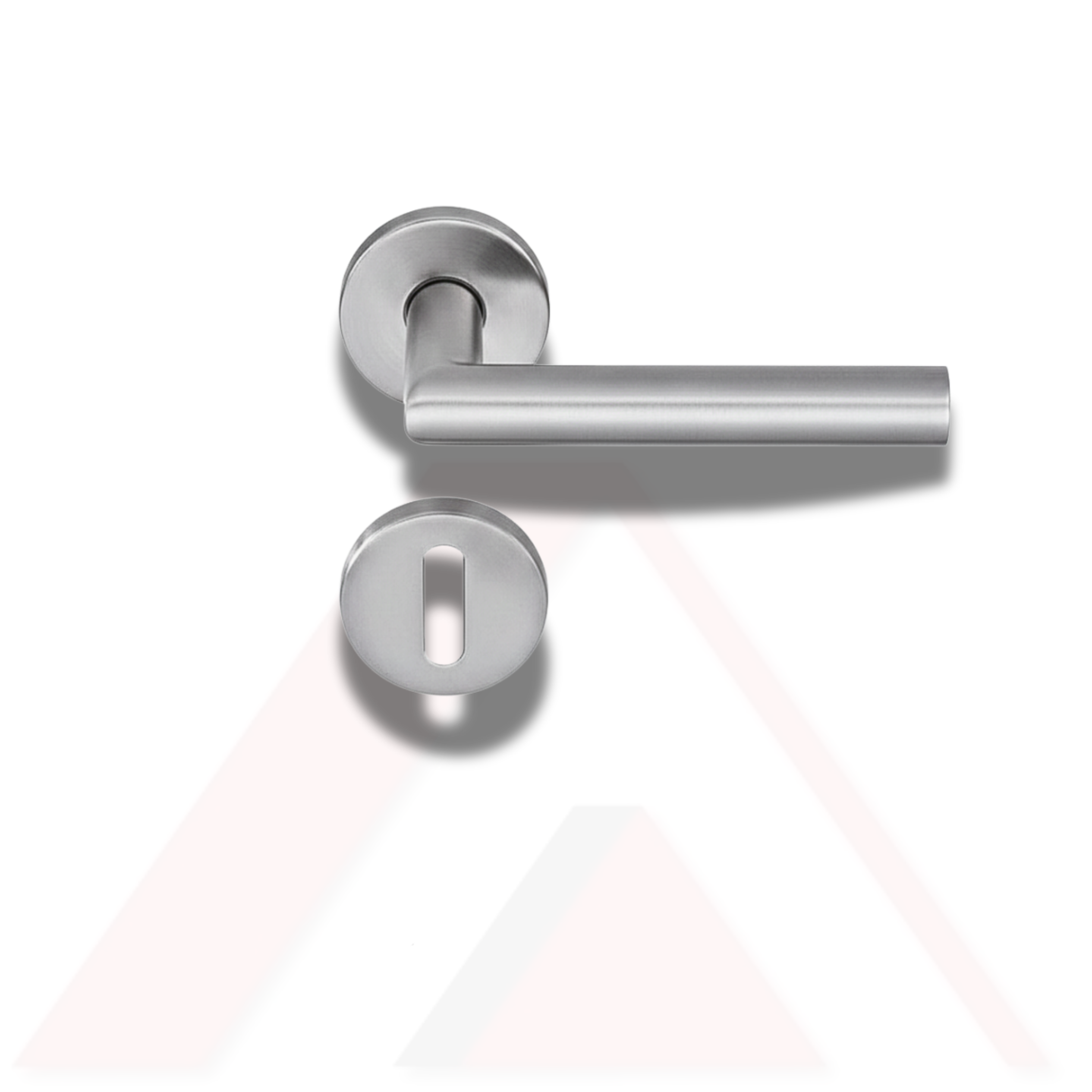 BKS PASLANMAZ İÇ ODA YUVARLAK ROZETLİ KAPI KOLU 8 mm NIRO MATT