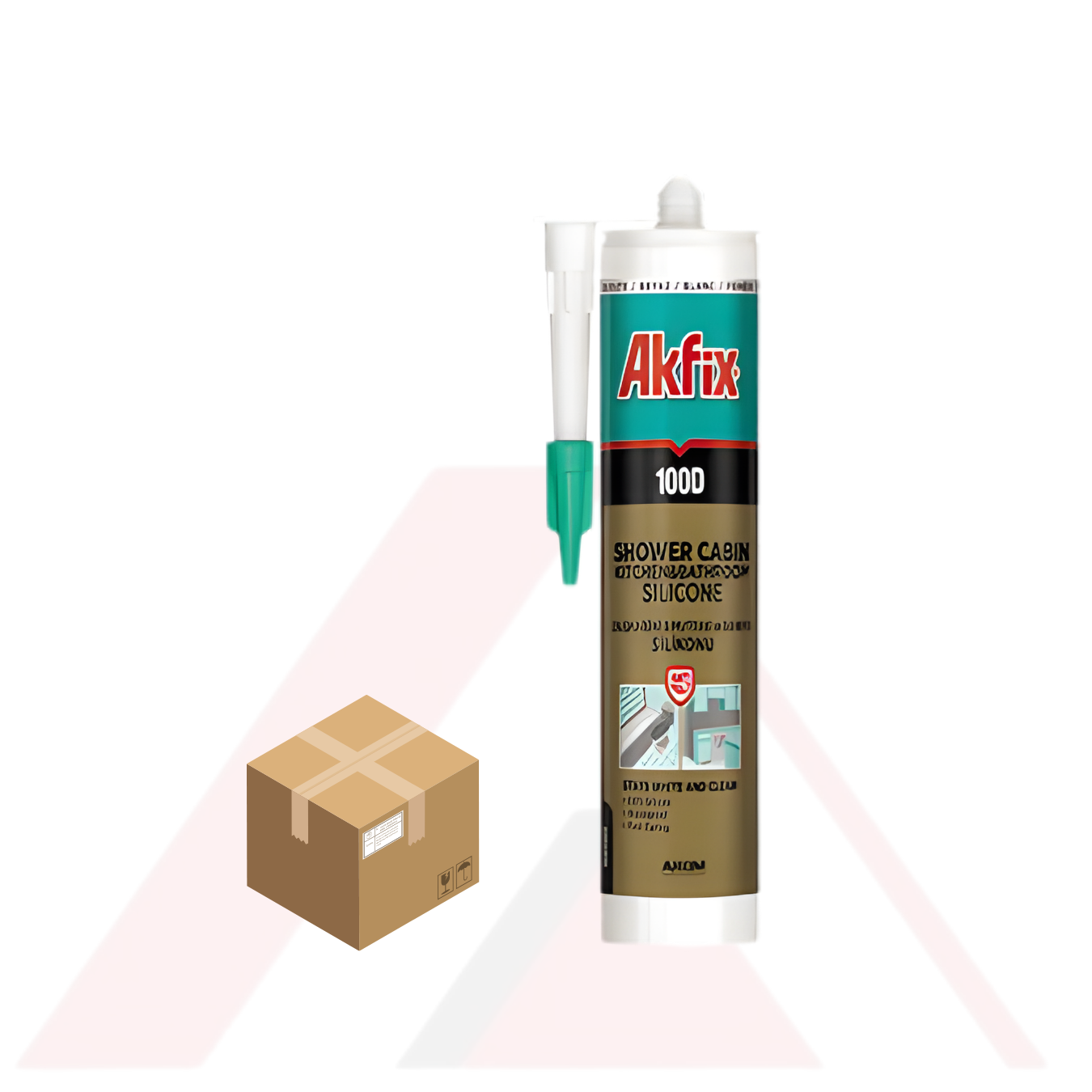 DUŞAKABİN SİLİKONU 310 ml AKFİX 100D (30 LU KOLİDE))