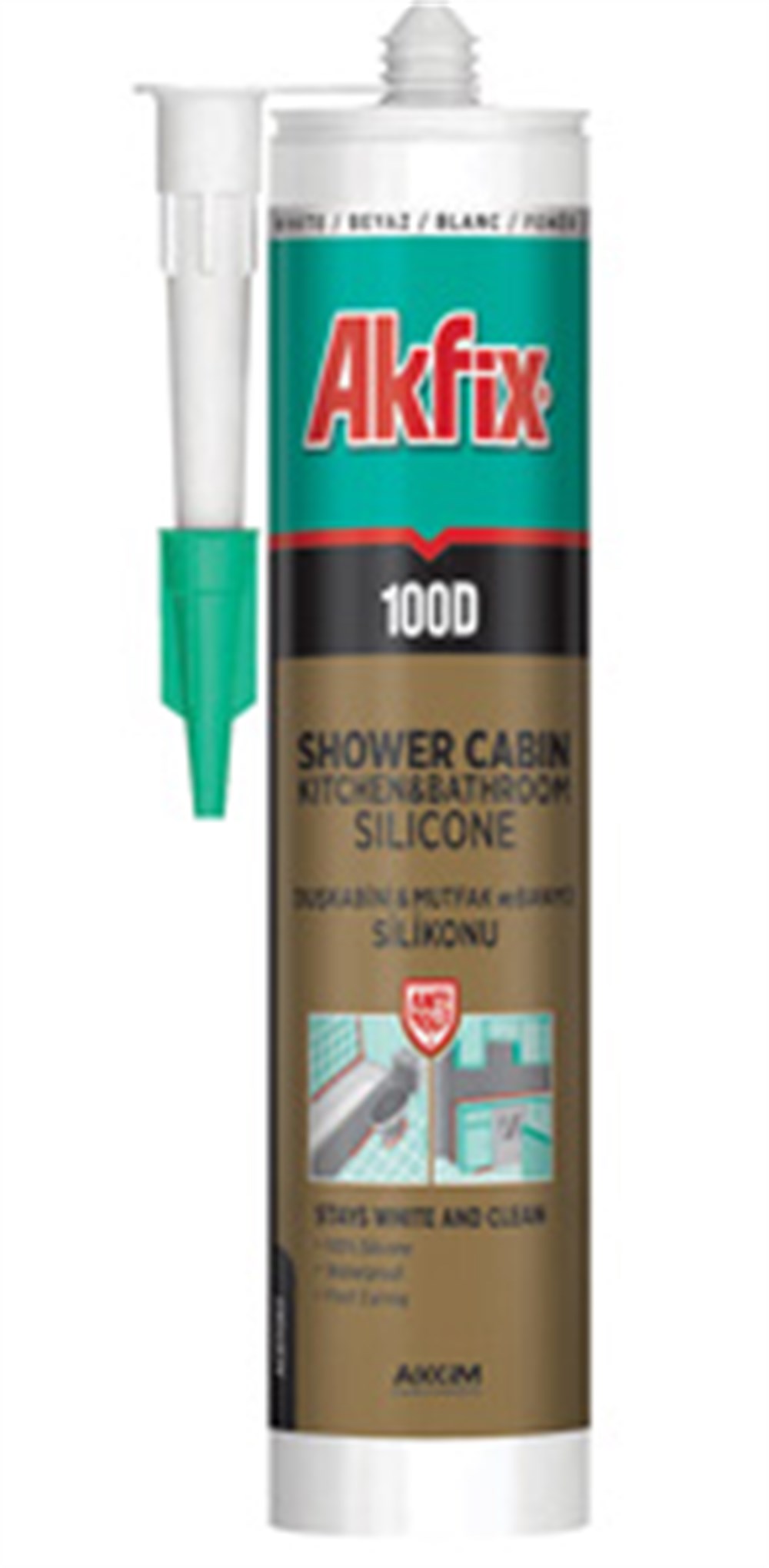 DUŞAKABİN SİLİKONU 310 ml AKFİX 100D