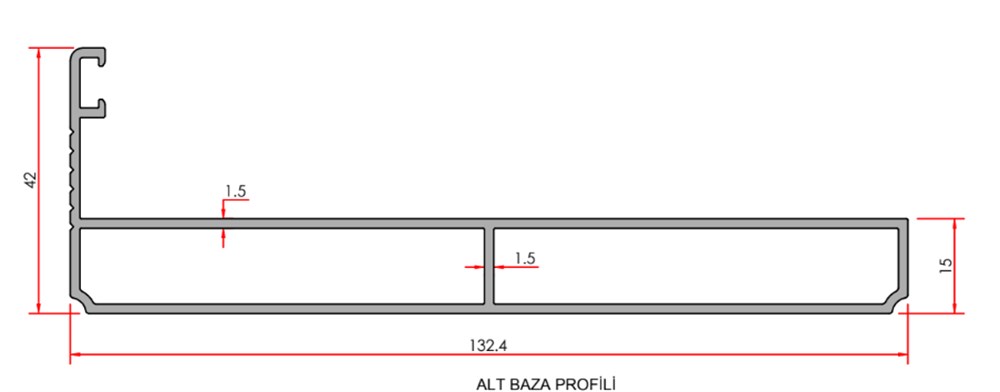 GİYOTİN ALT PROFİLİ