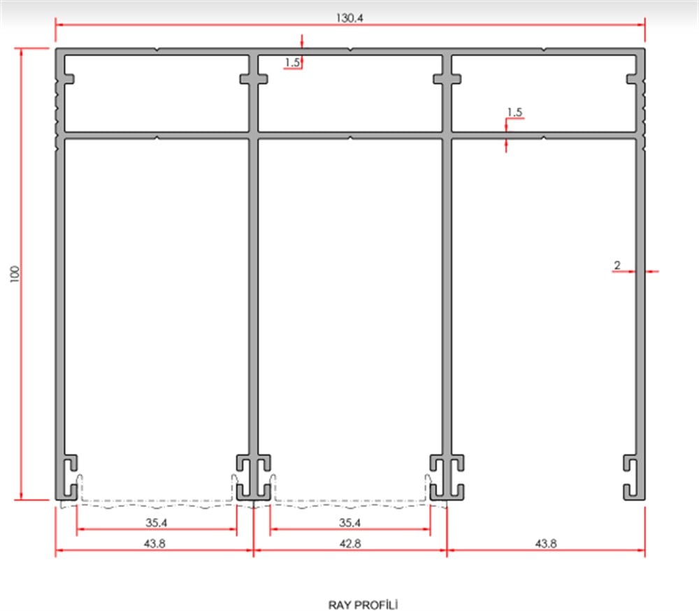 GİYOTİN DİKEY PROFİLİ