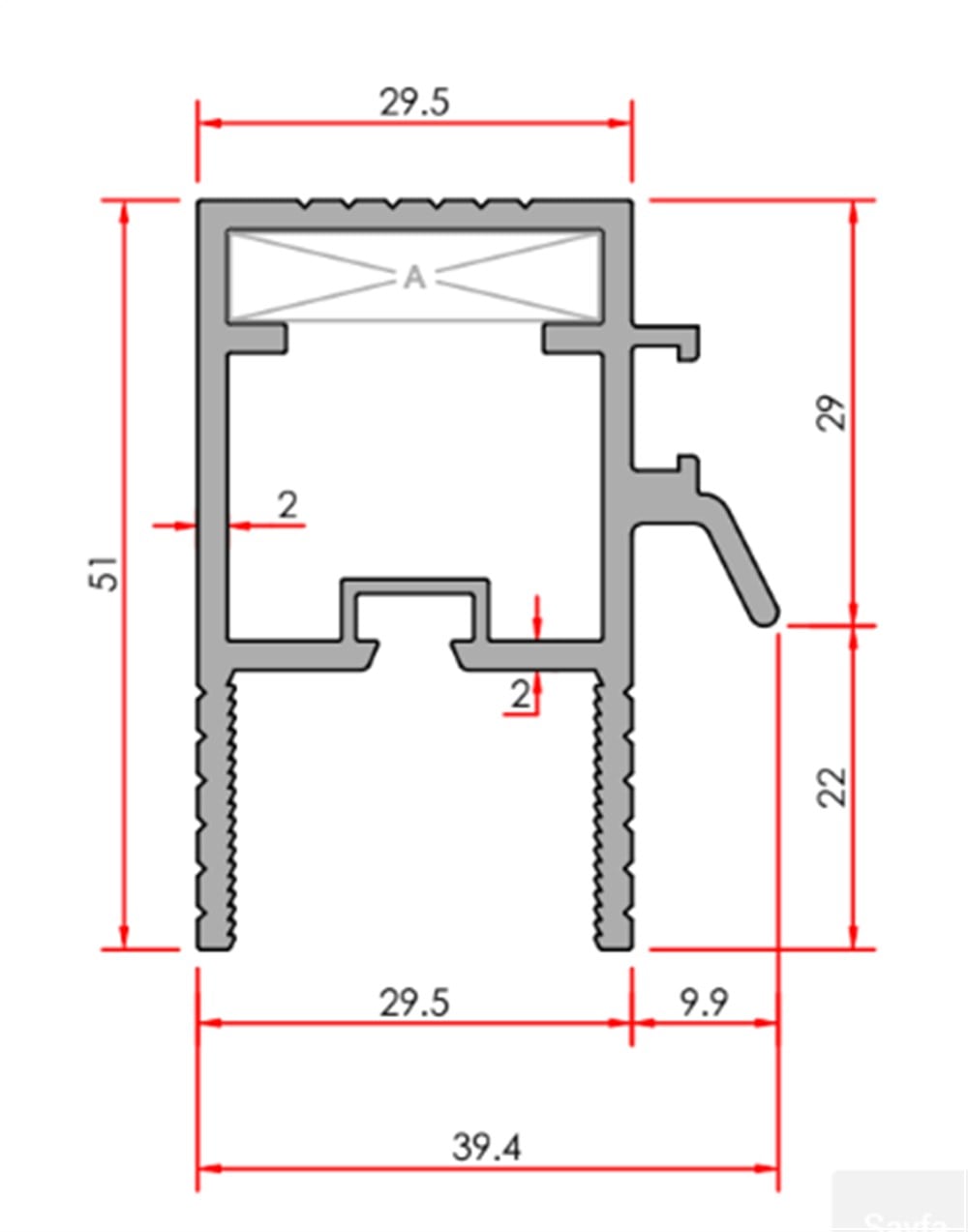 GİYOTİN KENETLİ KANAT PROFİLİ