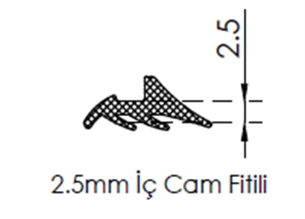 İç Cam Fitili 2,5 mm