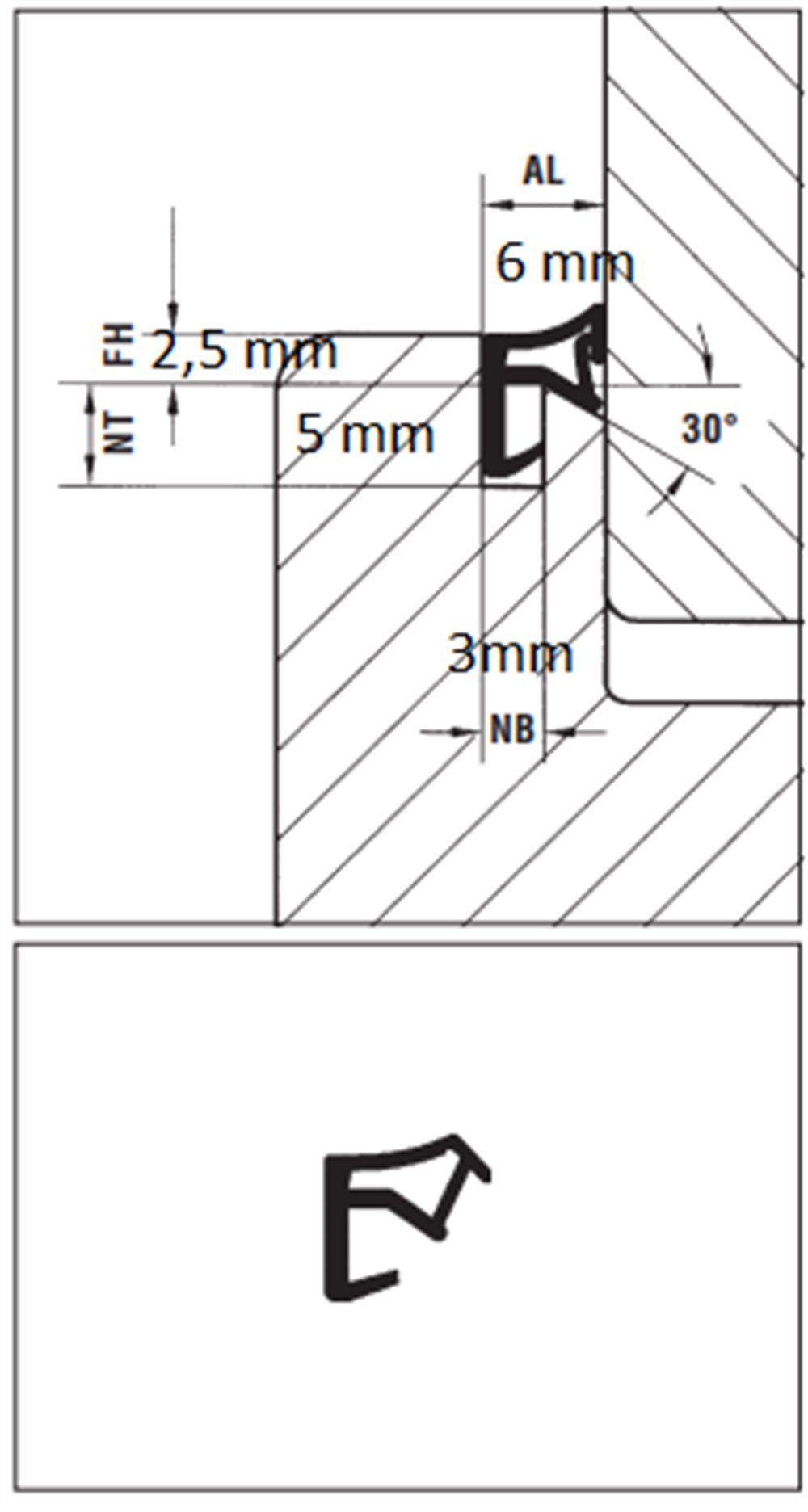 Kanat Bini Contası ACF5511 Kahve 