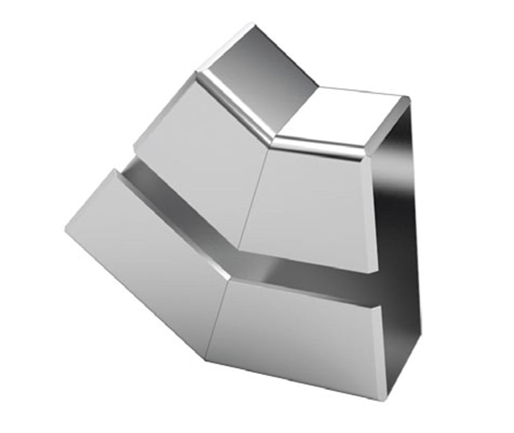 KARE KÜPEŞTE 80X30 DİSEK 45 DERECE ORTADAN KANALLI