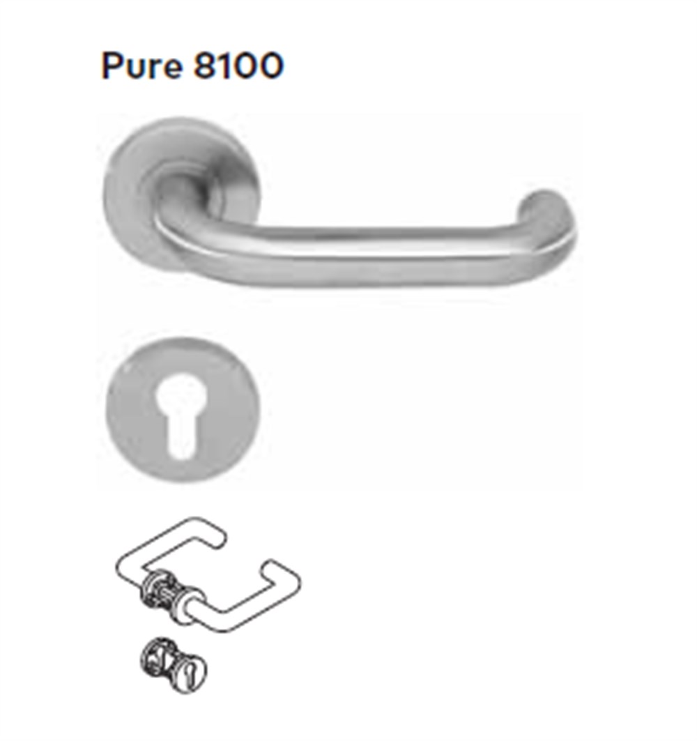 DORMA PURE 8100 YUVARLAK ROZETLİ KAPI KOLU