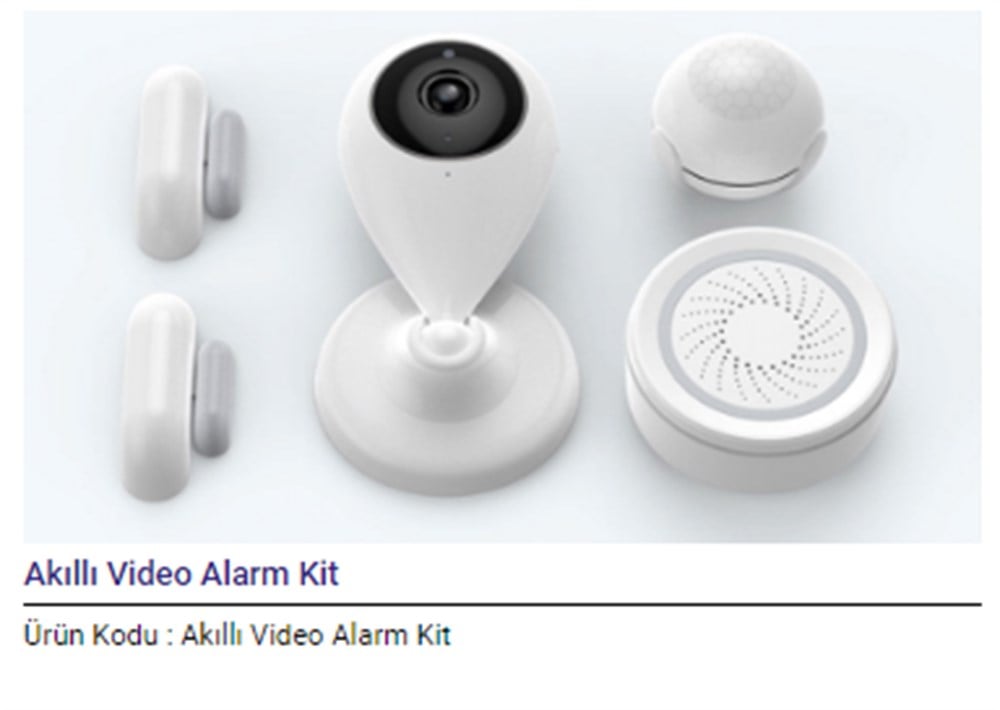 AKILLI EV SMART VİDEO ALARM KİT CUPPON