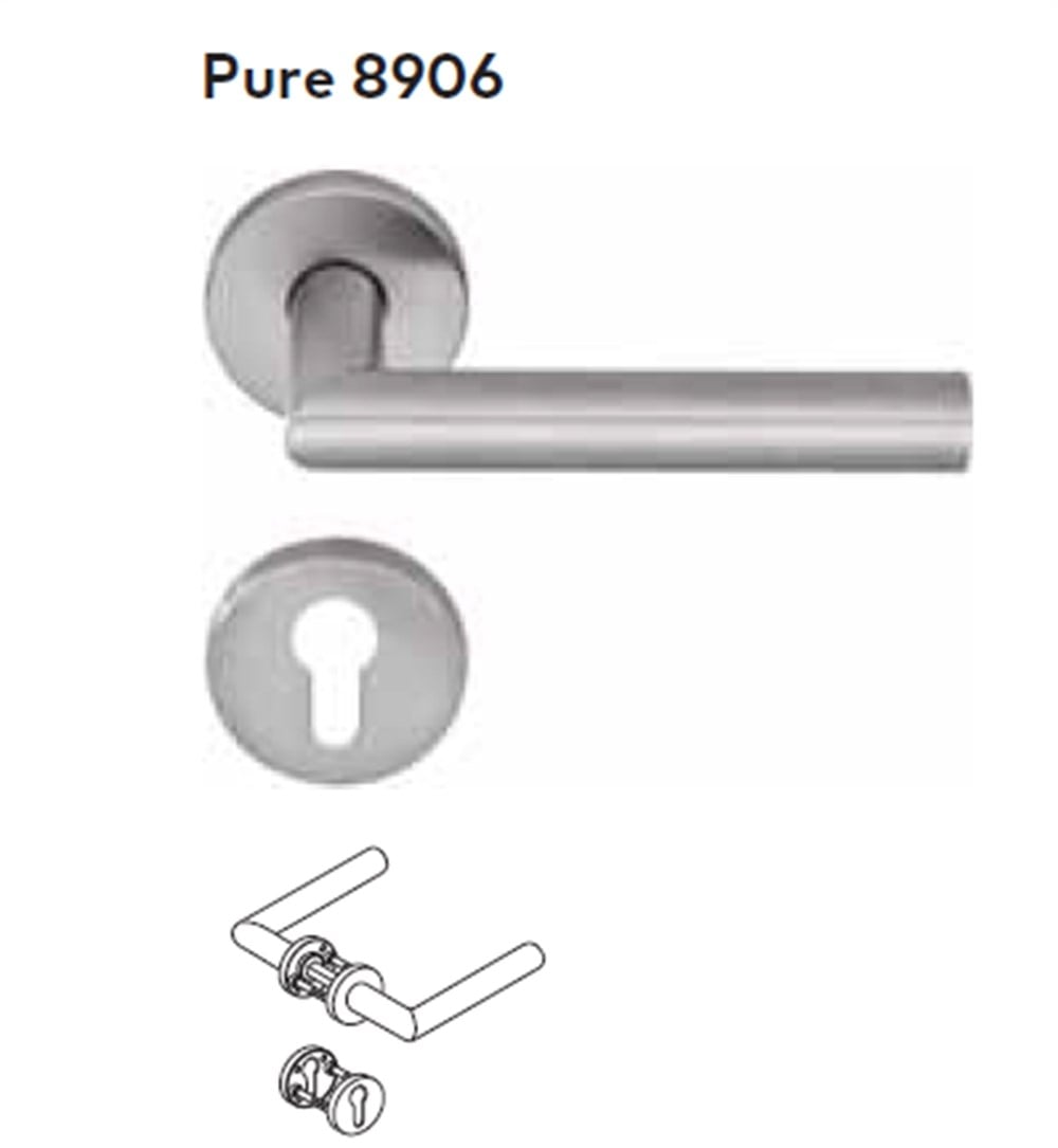 DORMA PURE 8906 YUVARLAK ROZETLİ KAPI KOLU