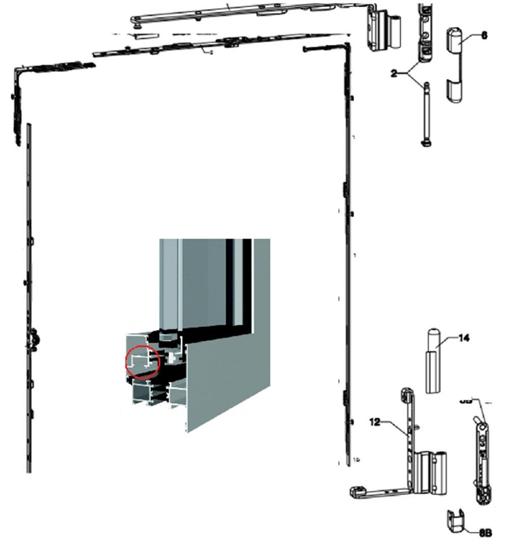 Gu Eurojet Aluminyum için Çift Açılım Takımı 