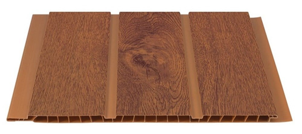 PLASTİK FUGALI LAMBİRİ  AHŞAP CEVİZ DESEN