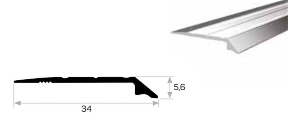 PARKE KOT FARKI GEÇİŞ BİRLEŞİM PROFİLİ  ALÇAK
