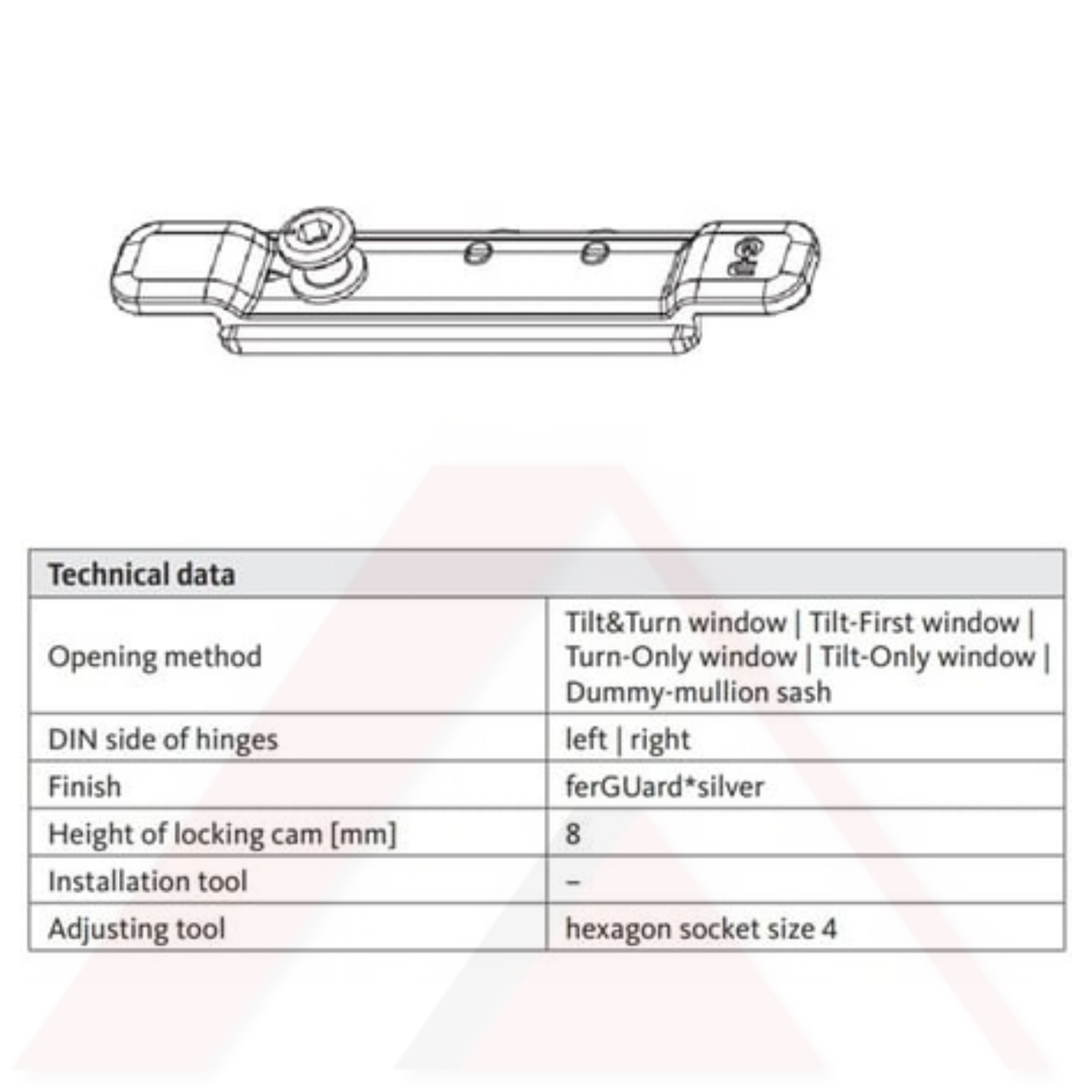 KİLİTLEME PARÇASI TİJE GÖRE 8 mm