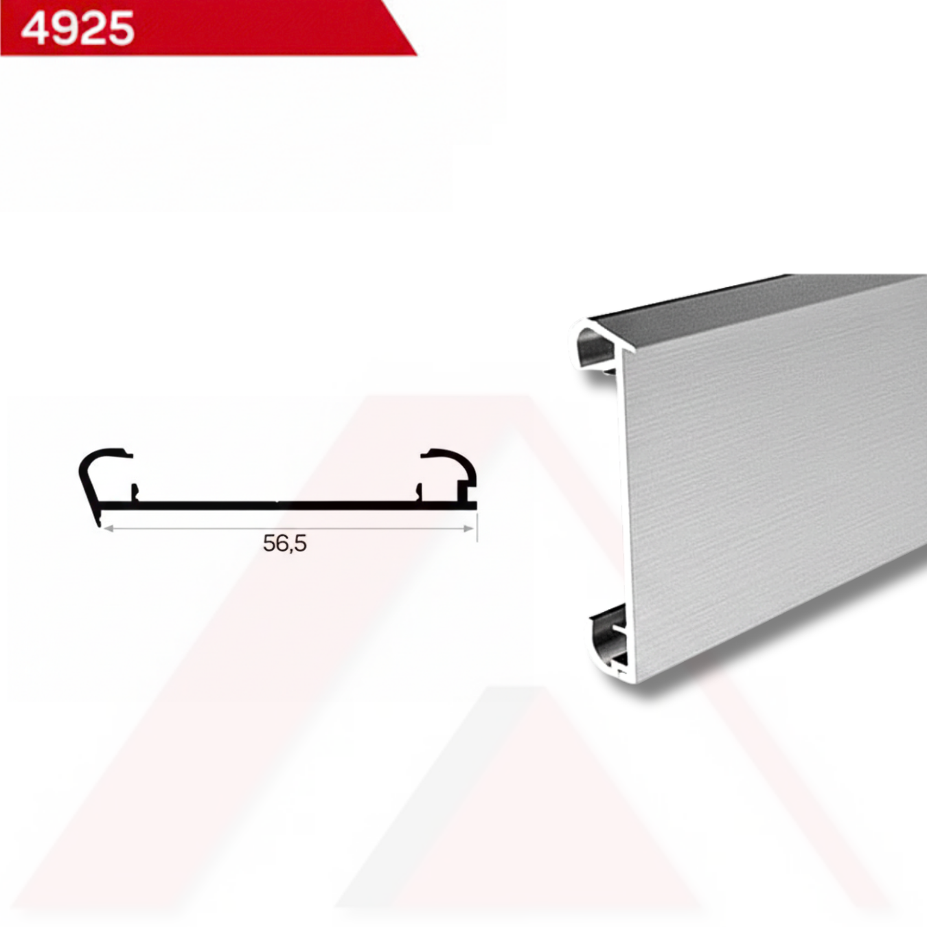 MUTFAK TEZGAH ÖNÜ PROFİLİ 6 cm 4925 KARŞILIĞI