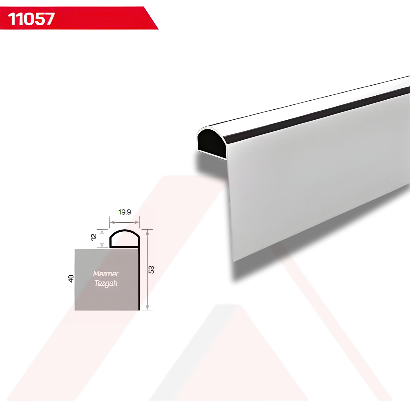 MUTFAK TEZGAH PROFİLİ 53 mm