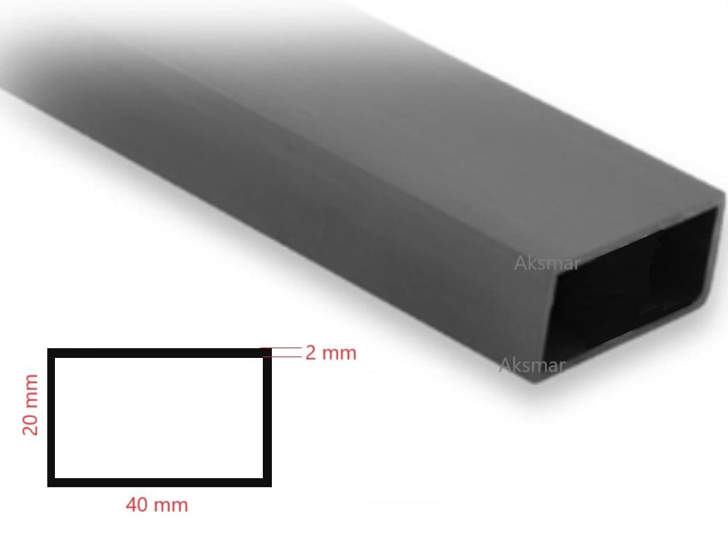 PLASTİK KUTU PROFİL 20X40X2 mm