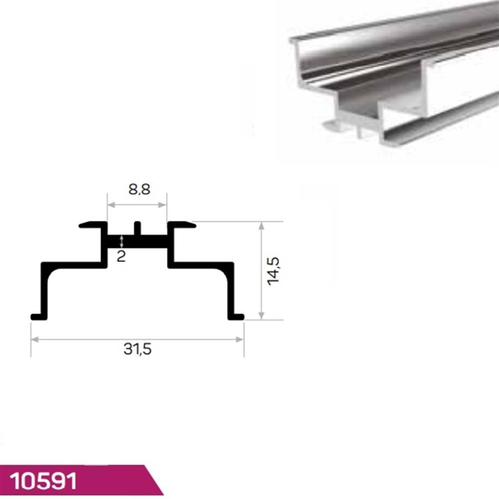 RAF PROFİLİ SUNTA İÇİ DİKEY TIRNAKLI İKİLİ