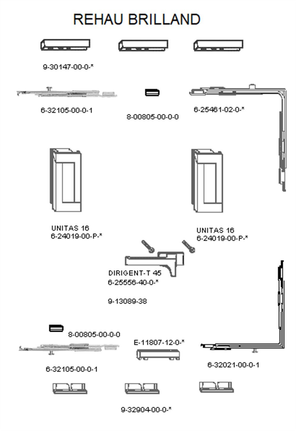 REHAU BRILLAND PİVOT TEMEL TAKIM UNITAS 16