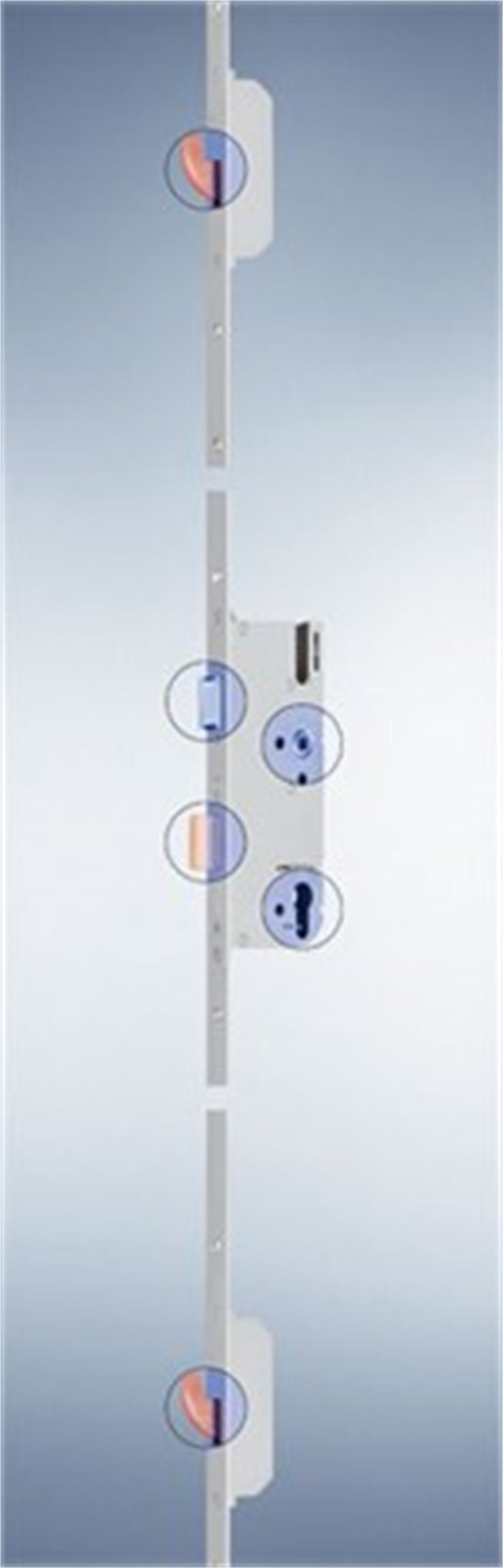 SECURY SH2 35/92 KİLİTLİ KANCALI KAPI İSPANYOLETİ