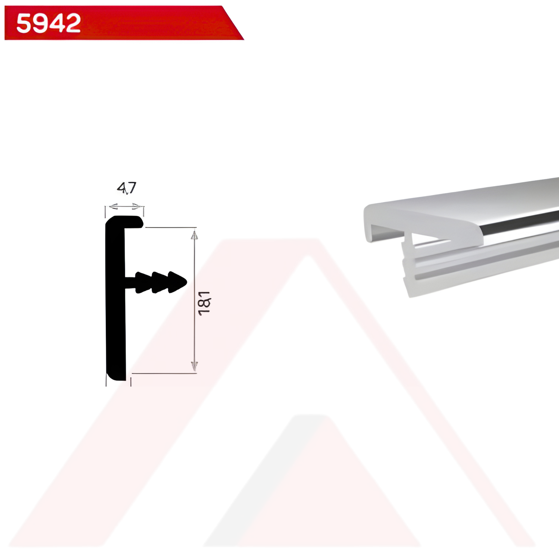 SUNTA T ALUMİNYUM PROFİL 18,1 mm