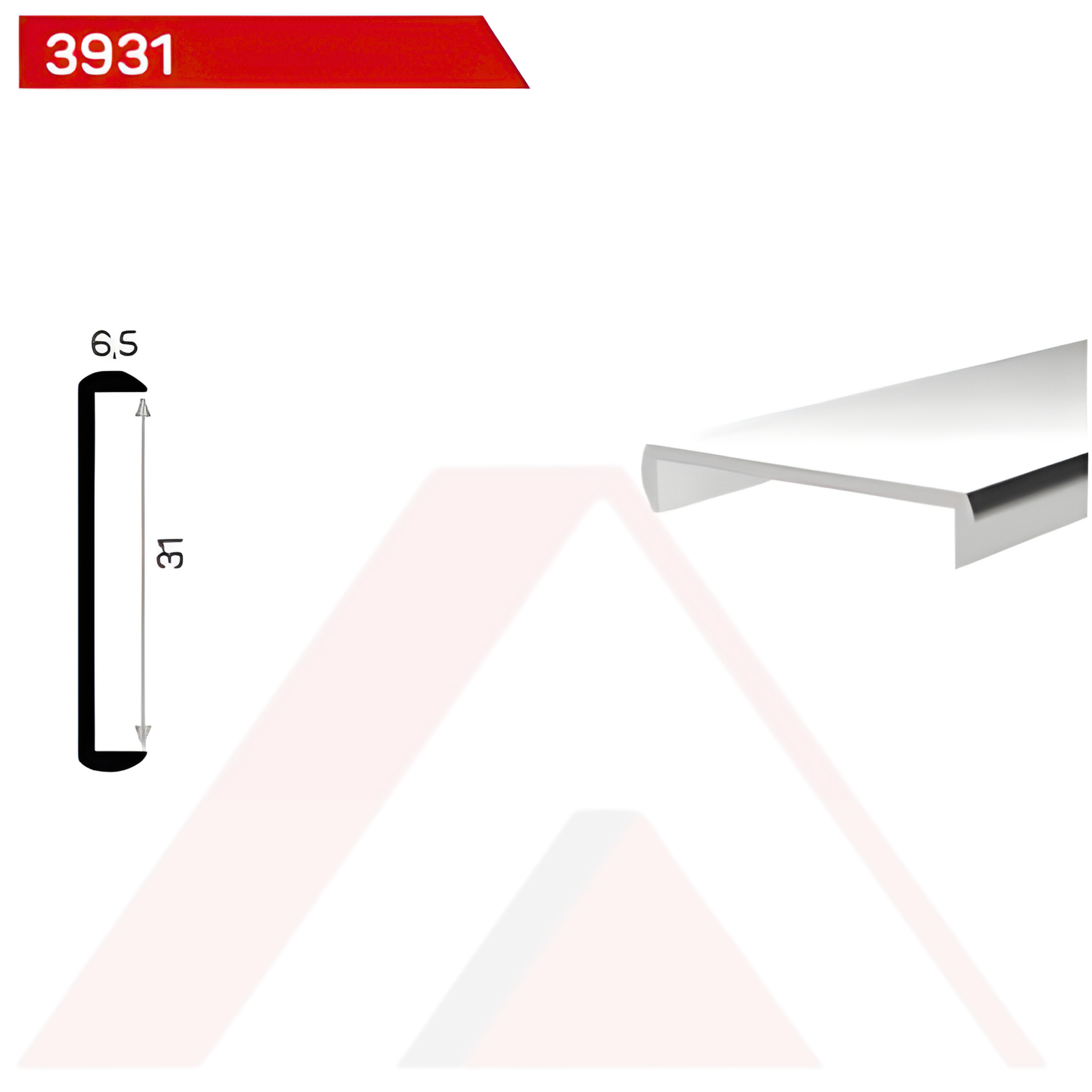 SUNTA U ALUMİNYUM PROFİL 31 mm