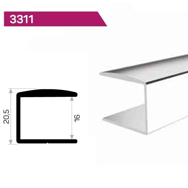 SUNTA U PROFİL 16X16mm
