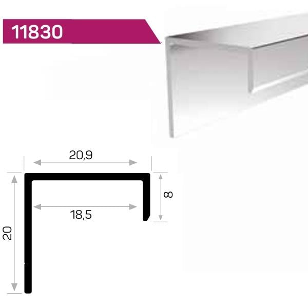 SUNTA U PROFİL 20,9X20X8 mm