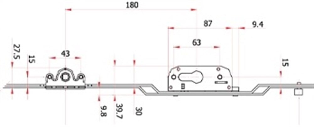 Sürme Kilitli İspanyolet 160 lık