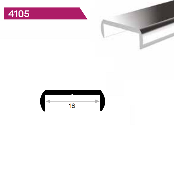 U ÇITA PROFİL 16X6,5 mm