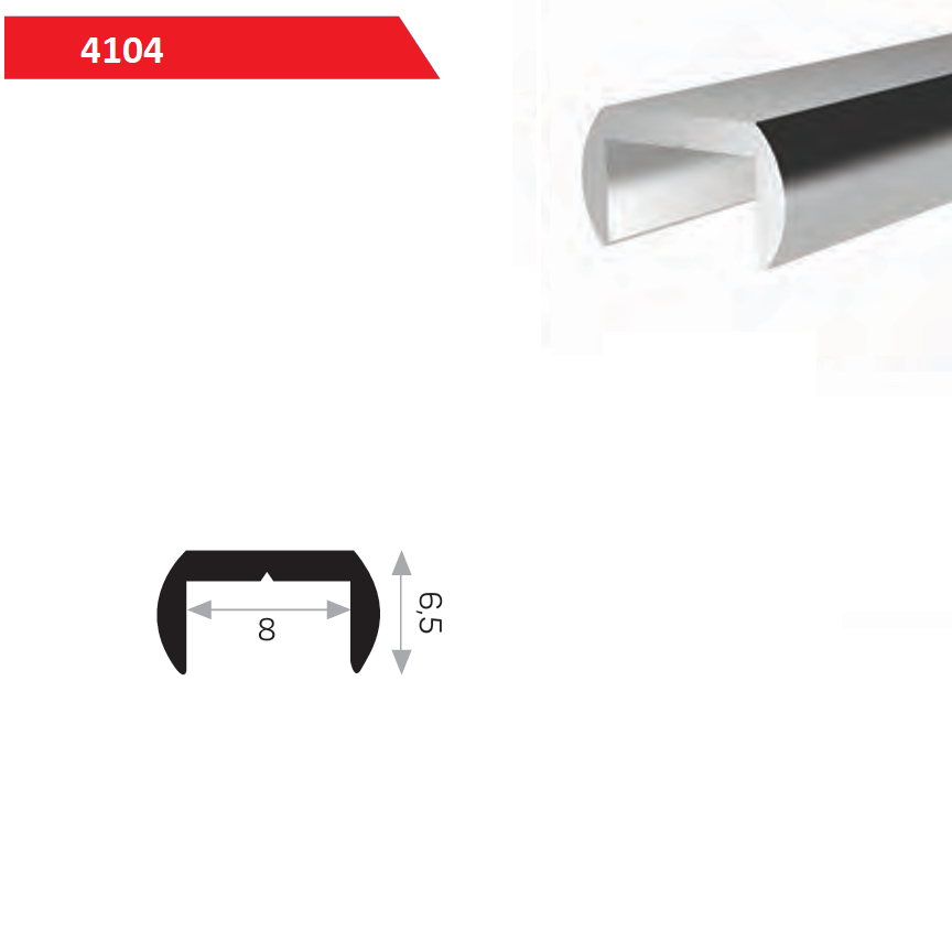U ÇITA PROFİL 8X6,5 mm