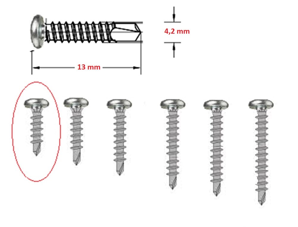 VİDA 4,2 YSB MATKAP UÇLU VİDA