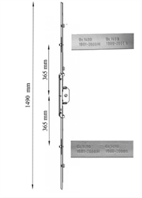 ROTO PATİO Z TAM OTOMATİK ÖN İSPANYOLET Gr1490 1601-2000M 1800-2000K