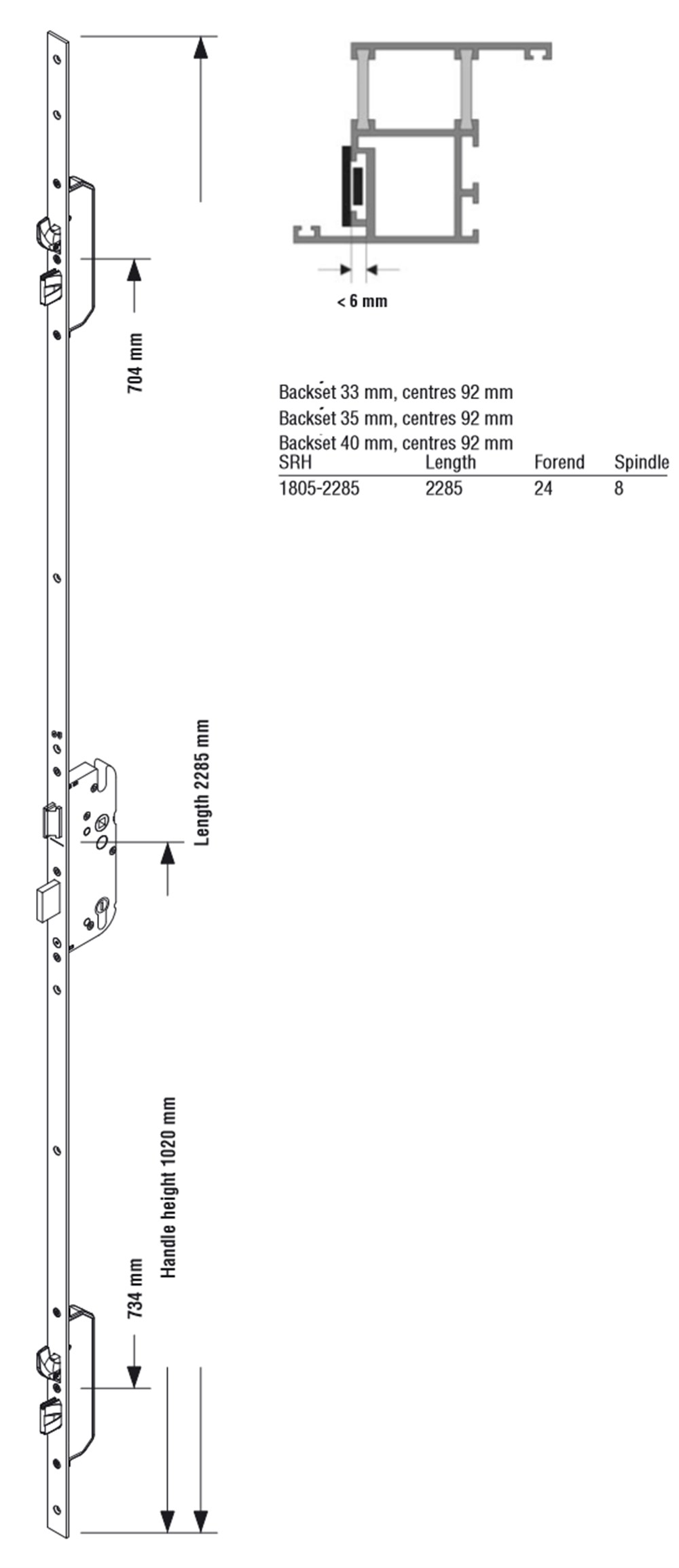 4 NOKTADAN EMNİYETLİ GÜVENLİKLİ  SECURY KİLİTLİ KAPI İSPANYOLETİ 24 mm LAMA