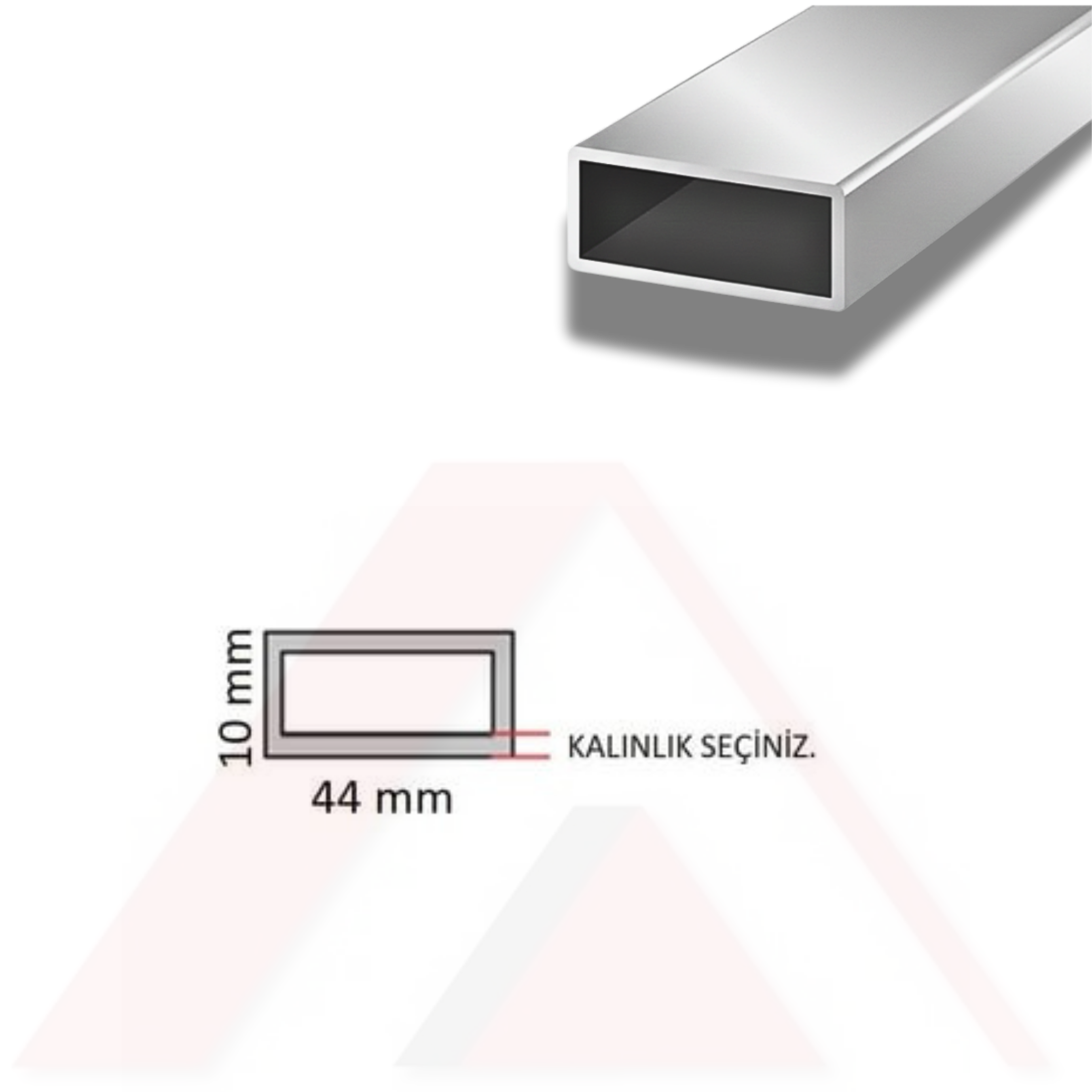 Aluminyum Kutu Profil 44x10