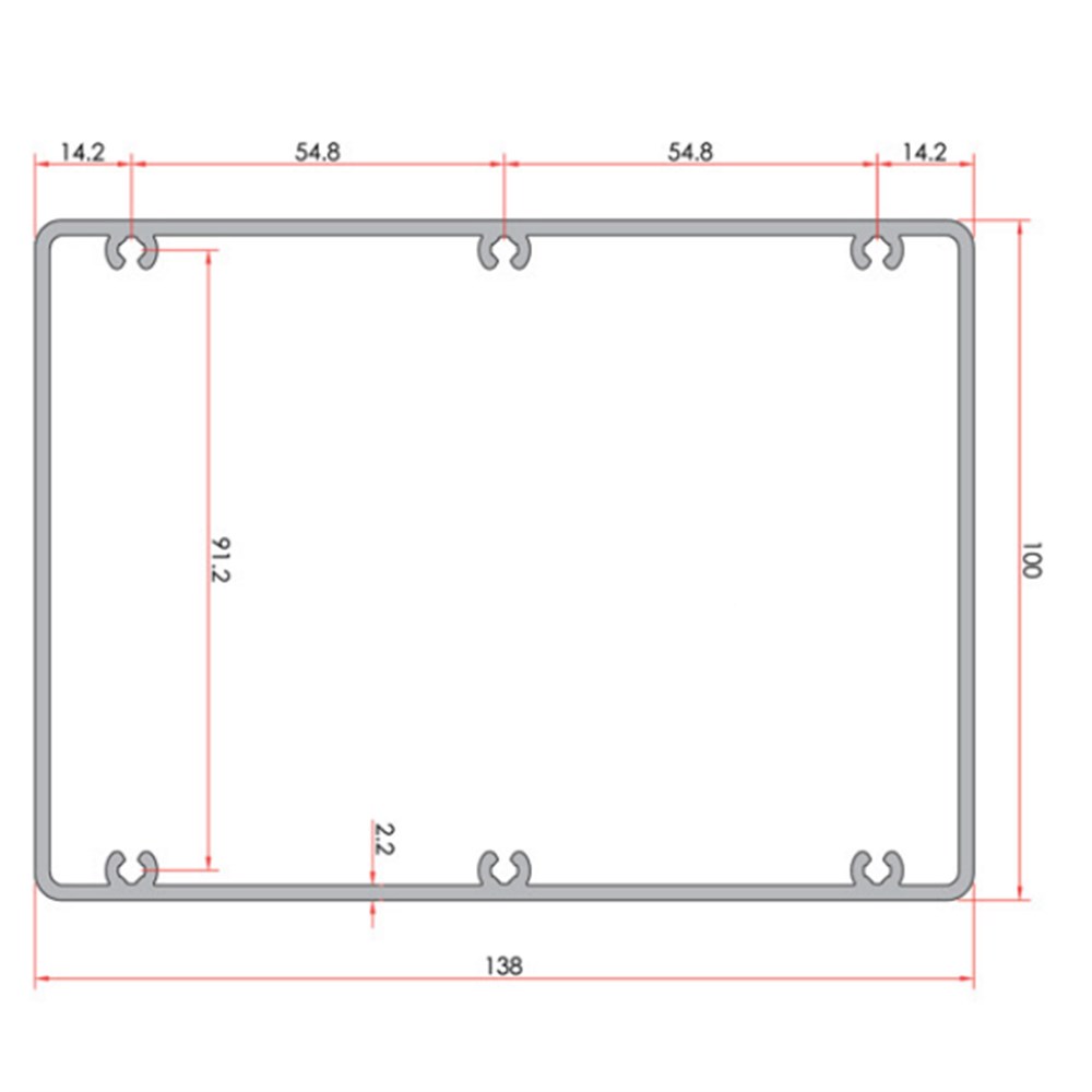 ALUMİNYUM TENTE KUTU PROFİLİ 100X138 mm