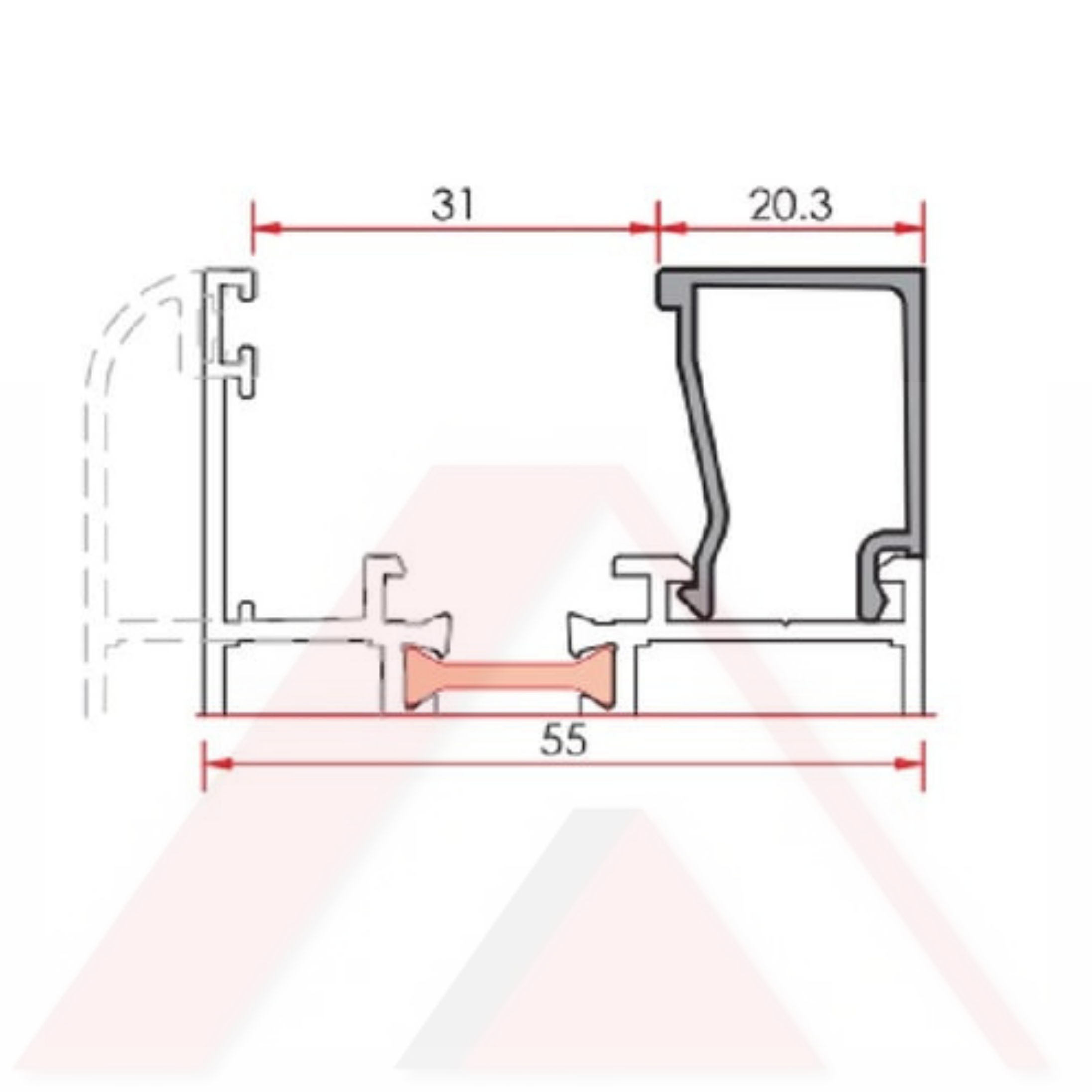 CAM ÇITASI 20,3 mm 