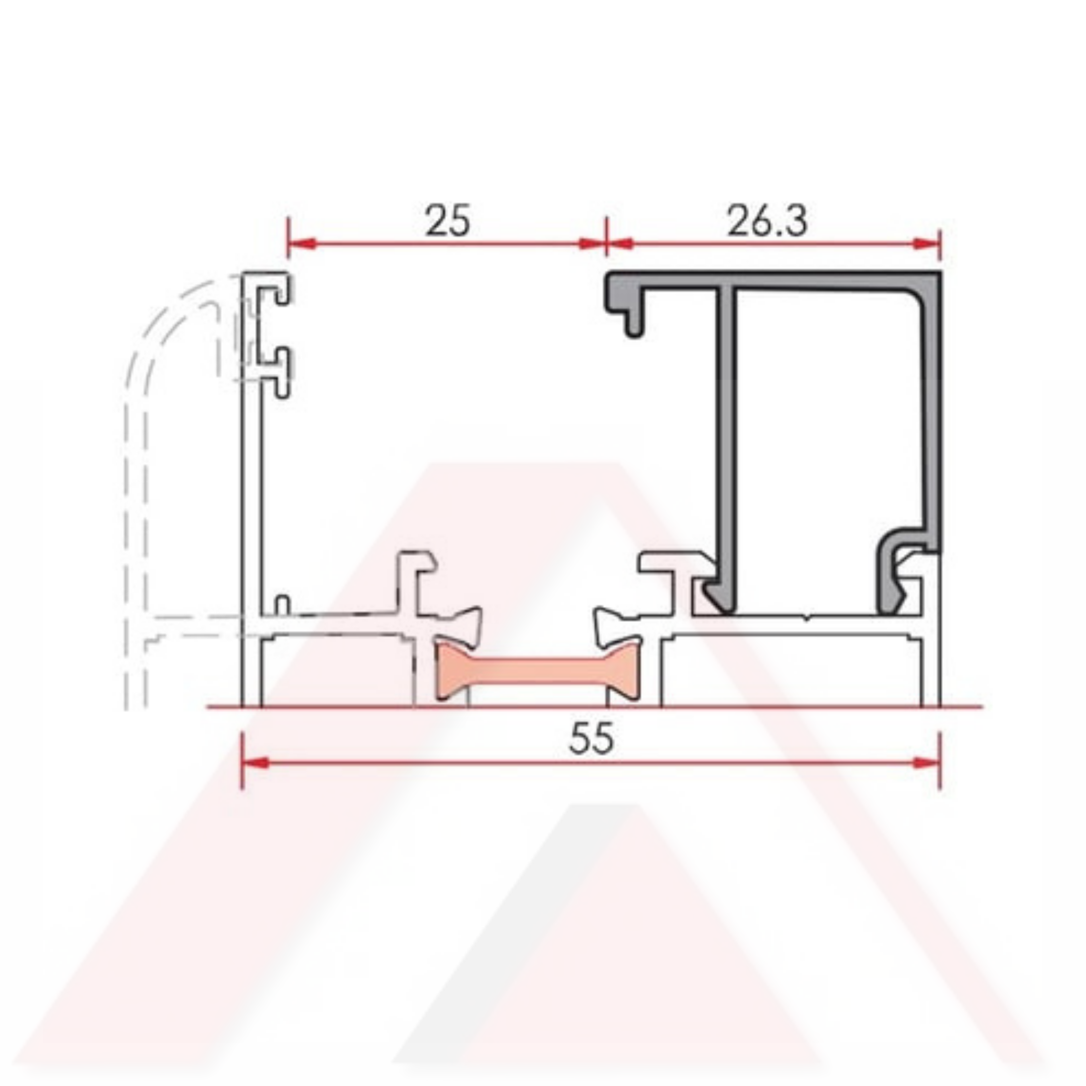 CAM ÇITASI 26,3 mm 